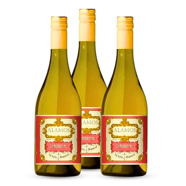 Vinho Argentino Branco Alamos - Chardonnay (3 Un.)