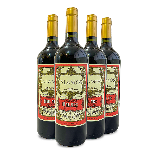 Vinho Argentino Tinto Alamos - Malbec (4 Un.)