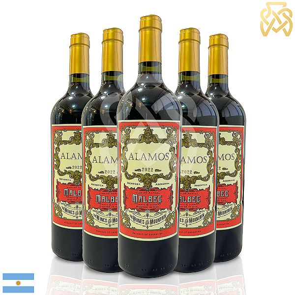 Vinho Argentino Tinto Alamos - Malbec (5 Un.)