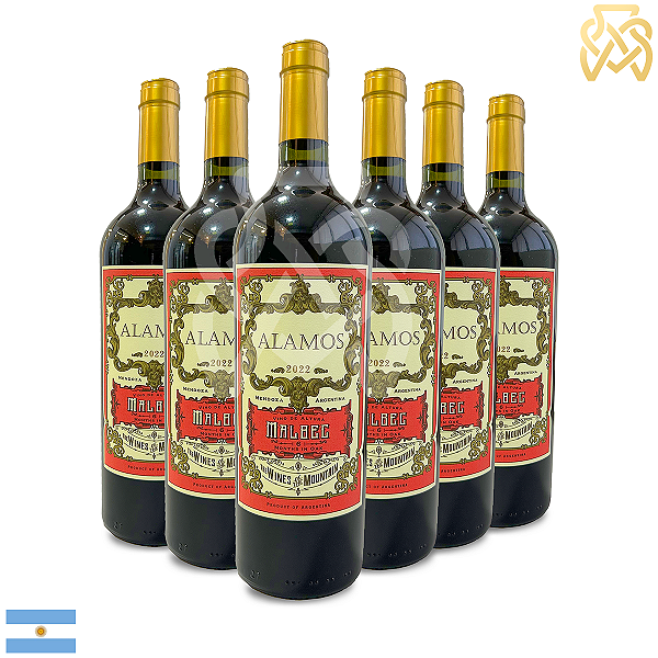 Vinho Argentino Tinto Alamos - Malbec (6 Un.)