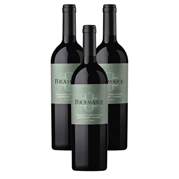 Vinho Argentino Tinto Bramare - Cabernet Sauvignon (3 Un.)