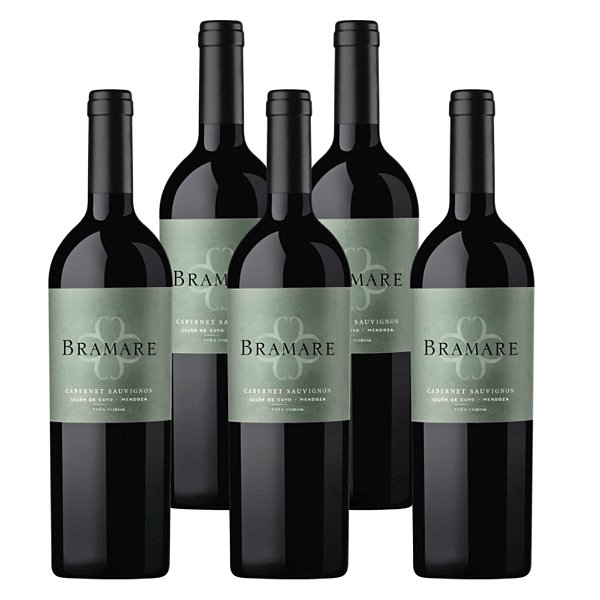 Vinho Argentino Tinto Bramare - Cabernet Sauvignon (5 Un.)