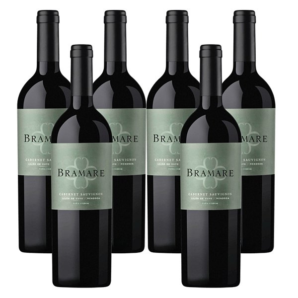 Vinho Argentino Tinto Bramare - Cabernet Sauvignon (6 Un.)