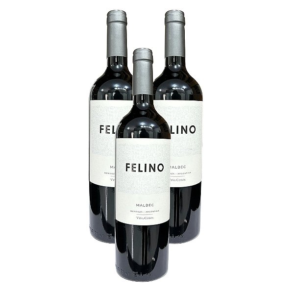 Vinho Argentino Tinto Felino Malbec - (03 Un.)