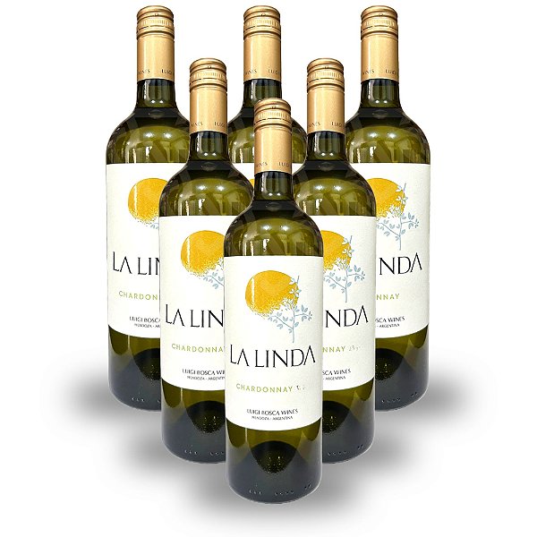 Vinho Argentino Branco La Linda - Chardonnay (6 Un.)