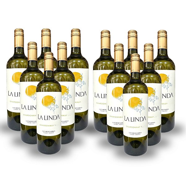 Vinho Argentino Branco La Linda - Chardonnay (12 Un.)