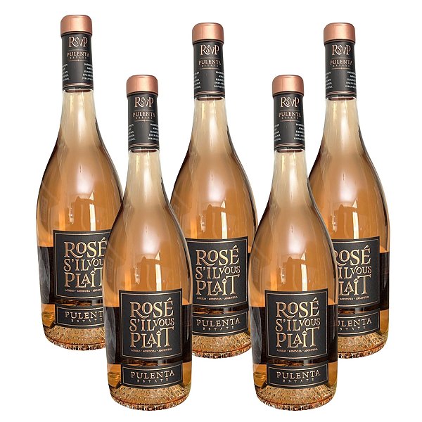 Vinho Argentino Rosê La Flor - Pulenta Estate Merlot (5 Un.)