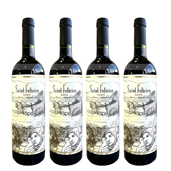 Vinho Argentino Saint Felicien  - Malbec (4 Un.)