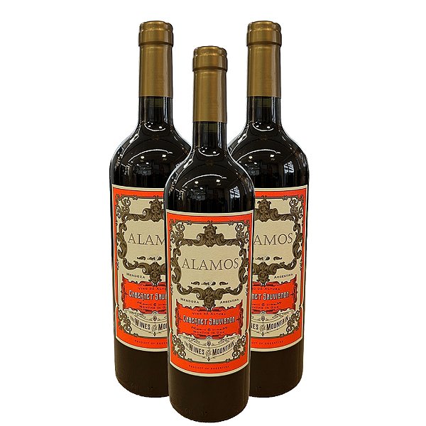 Vinho Argentino Alamos - Cabernet Sauvignon (3 Un.)