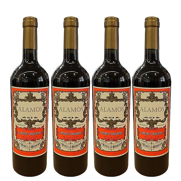 Vinho Argentino Alamos - Cabernet Sauvignon (4 Un.)