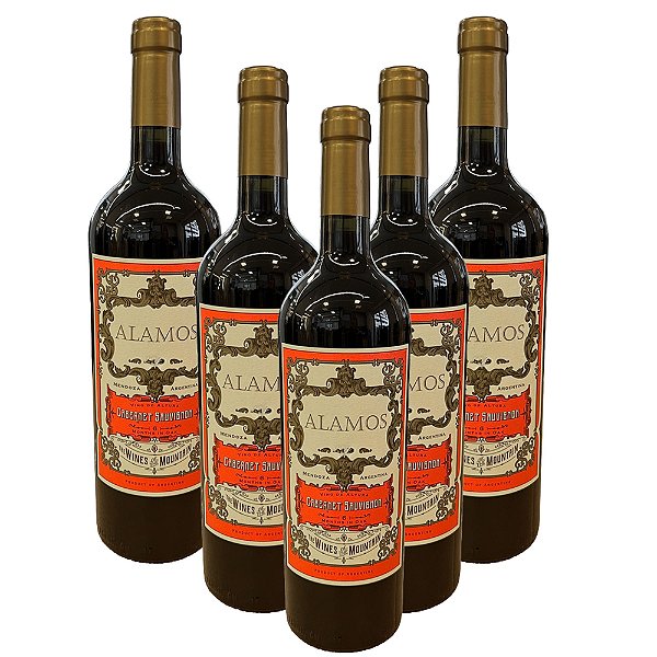 Vinho Argentino Alamos - Cabernet Sauvignon (5 Un.)