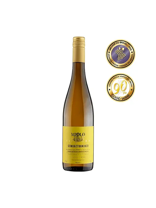 VINHO MIOLO SINGLE VINEYARD BRANCO MEIO SECO GEWURZTRAMINER 6X750ML