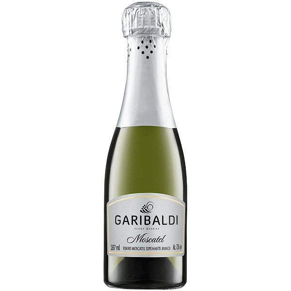 Espumante Garibaldi Moscatel Moscato Branco, Moscato Giallo 187 ML - Brasil