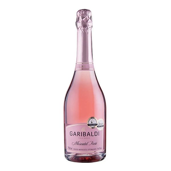 Espumante Garibaldi Rose Moscatel, Hamburgo e Alexandria, 750 ml Brasil