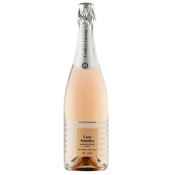 Cave Amadeu Moscato Demi-Sec Rosé Brasil 750 Ml