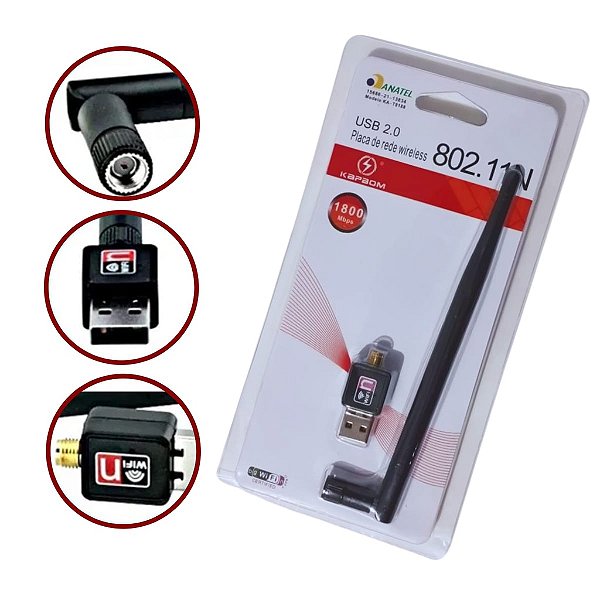 Antena WIFI Adaptador Wireless USB 2.0