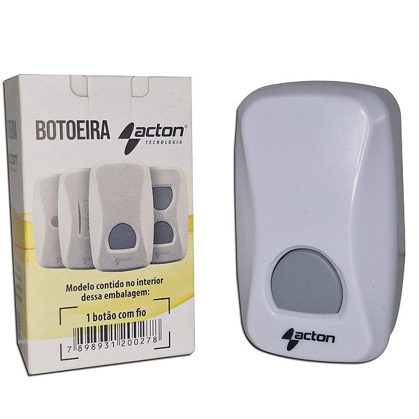Botoeira Acton 1 Botão Sem Fio