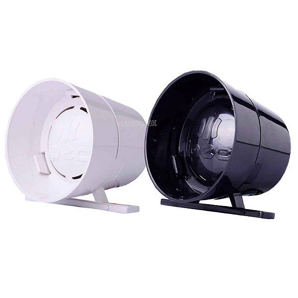 Sirene Piezoelétrica 3 Sons Digital 116dB P/ Alarme e Cerca