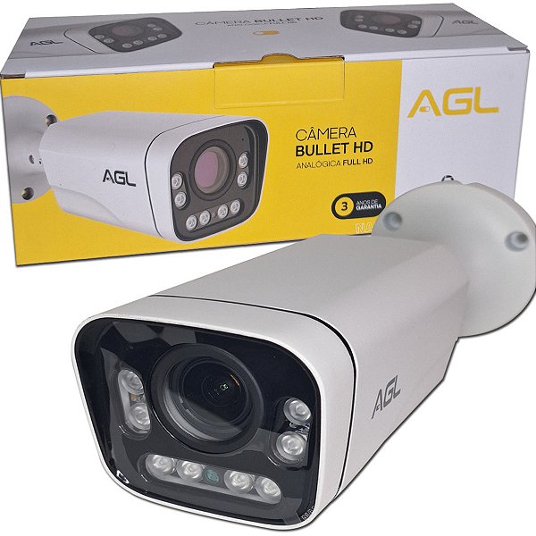 Câmera Bullet Analógica Varifocal 2MP AGL 1245 BVF