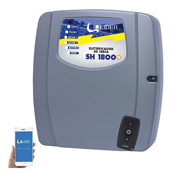 Eletrificador de Cerca SH1800W Lider Wifi