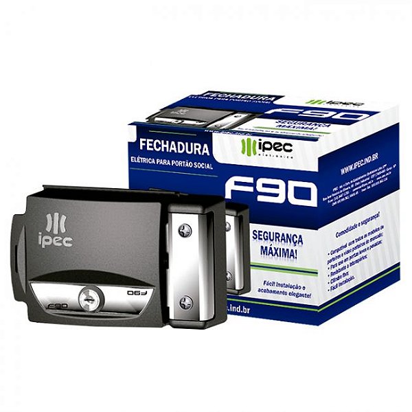 Fechadura Elétrica F90 Ipec Portão Social