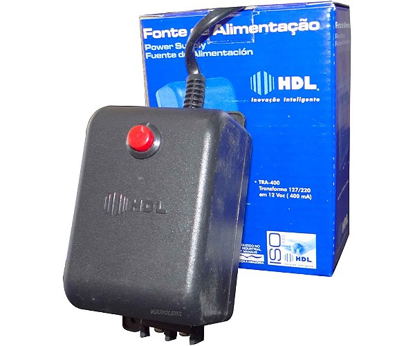Fonte TRA-400 12V Com Botão HDL
