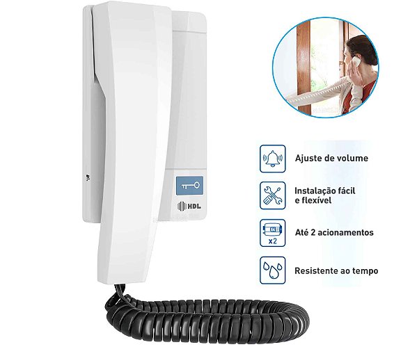 Interfone Advance 1B Branco HDL
