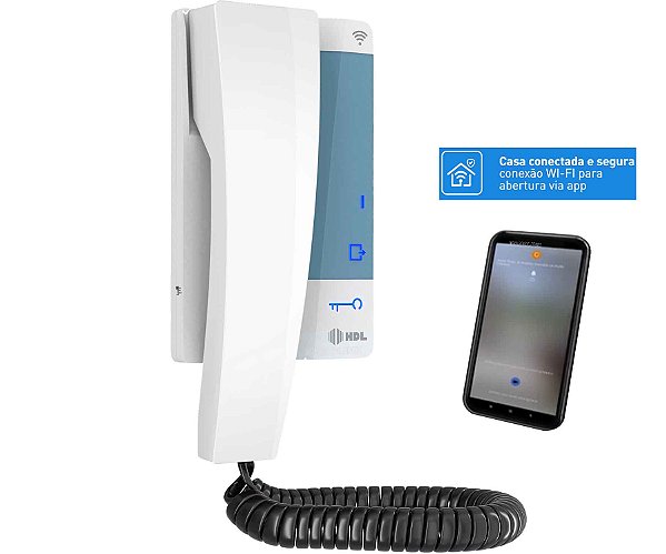 Interfone Audio Connect Wifi 2B Branco HDL
