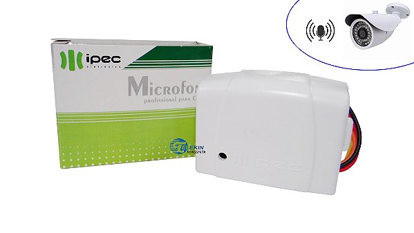 Microfone Profissional CFTV Ipec