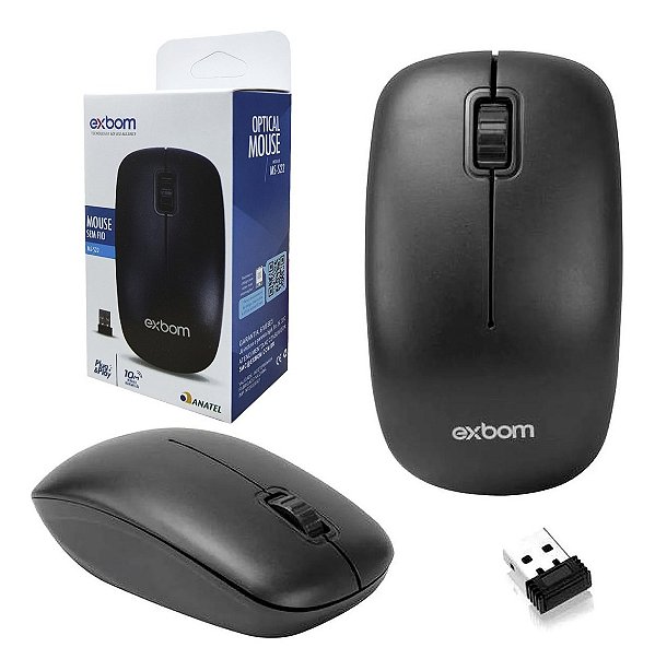 Mouse sem Fio MS-S22 Exbom Wireless 2.4GHZ