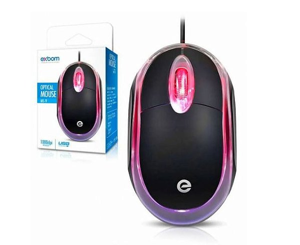 Mouse USB Optico com FIO MS-09 Exbom