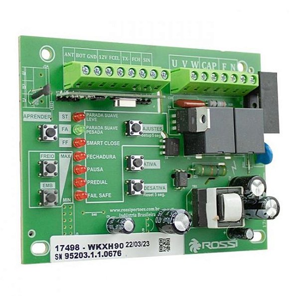 Placa Central Portão WKXH90 433Mhz Rossi