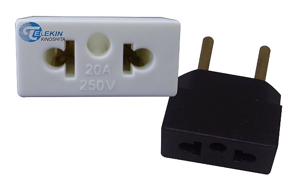 Adaptador de Tomada 2P+T 20A
