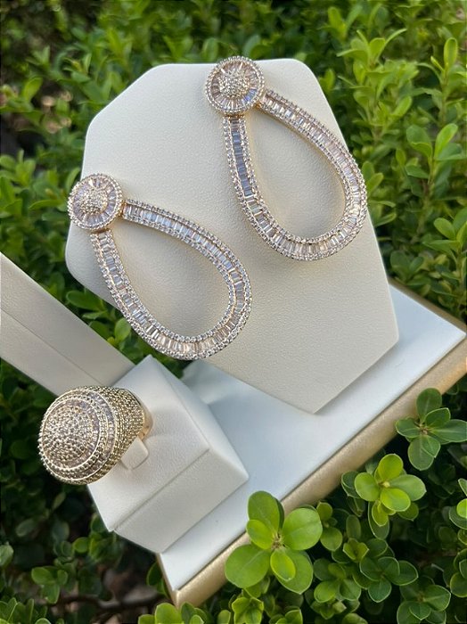 Conjunto Drop cravejado