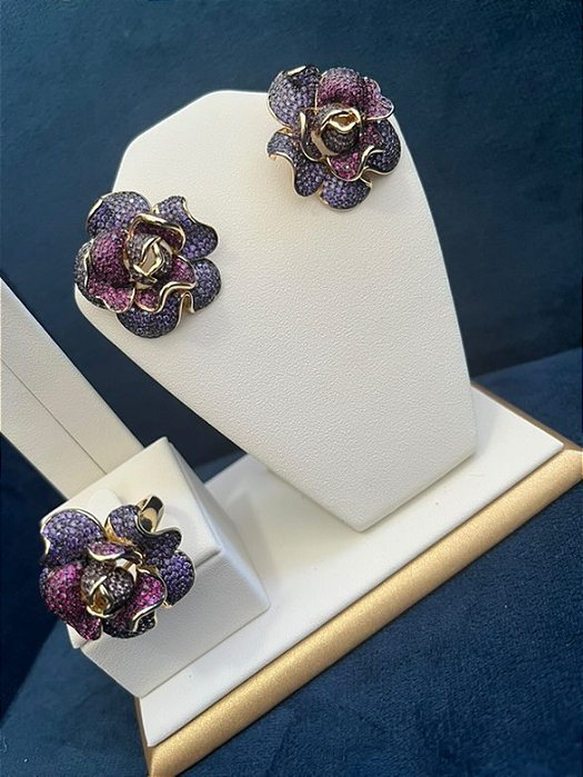 Conjunto Flor Ametista