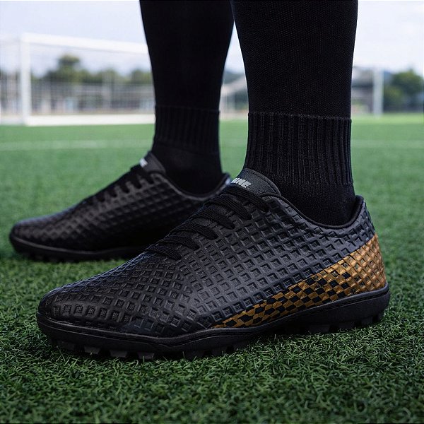 Chuteira Society Grama Sintética Runway Winner Masculino - Preto