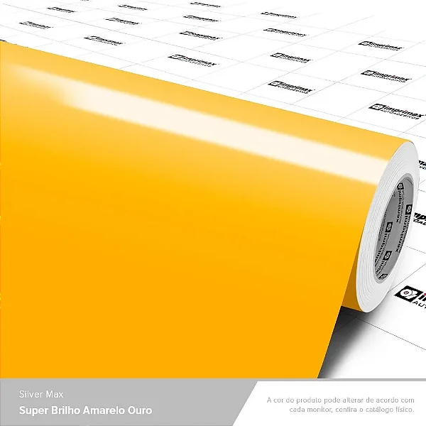 VINIL SILVER MAX SUPER BRILHO AMARELO OURO C/1,22