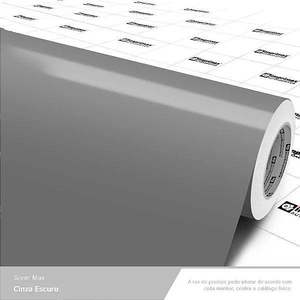 VINIL SILVER MAX CINZA ESCURO C/1,22