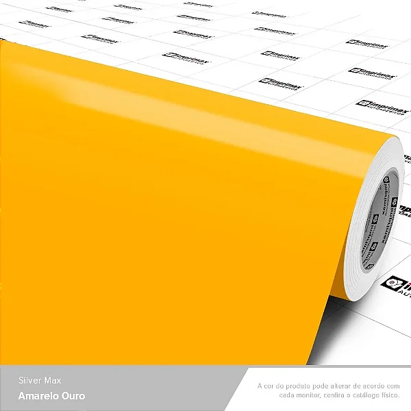 VINIL SILVER MAX AMARELO OURO C/1,22