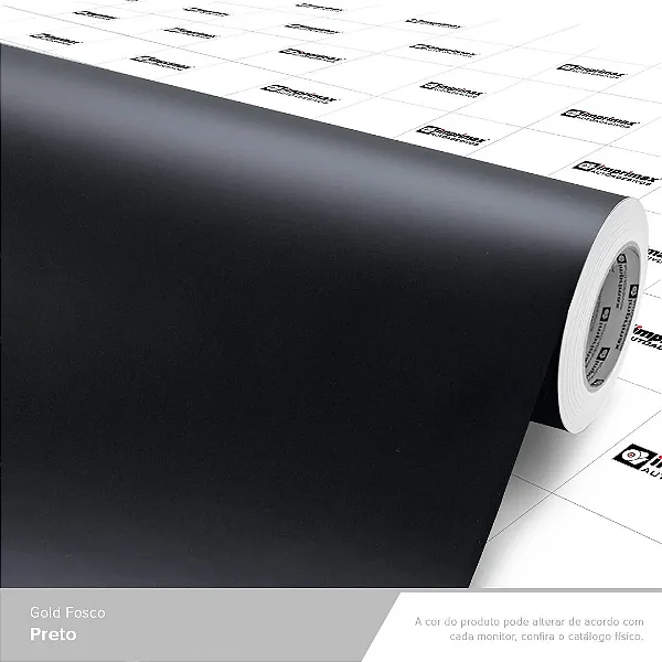 VINIL GOLD PRETO FOSCO C/1,40