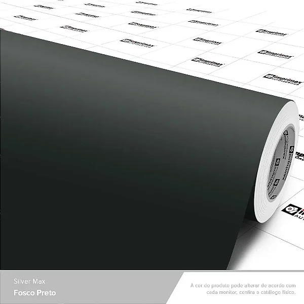 VINIL GOLD MAX PRETO FOSCO 1,22M