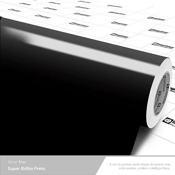 VINIL GOLD MAX PRETO BRILHO 1,22M