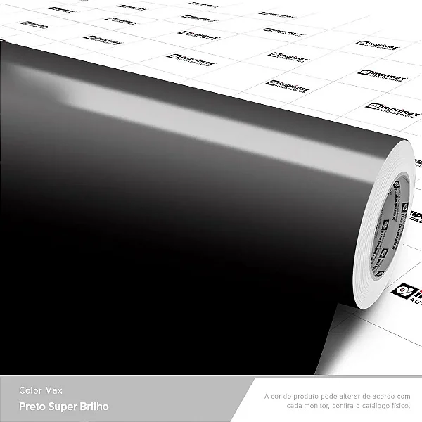 VINIL COLOR MAX PRETO SUPER BRILHO C/1,00