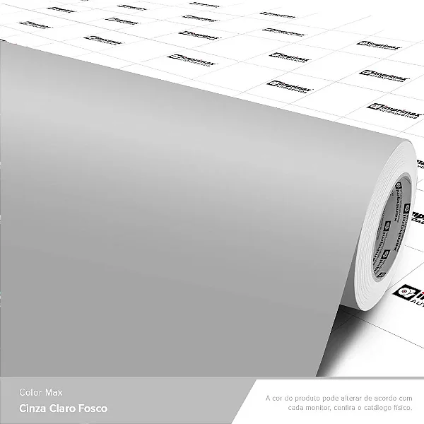 VINIL COLOR MAX CINZA CLARO FOSCO C/1,00