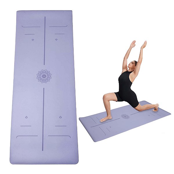 Tapete para Yoga Pilates Grosso Premium Esteira Tatame Super Resistente Grande Emborrachado Exercícios Treino