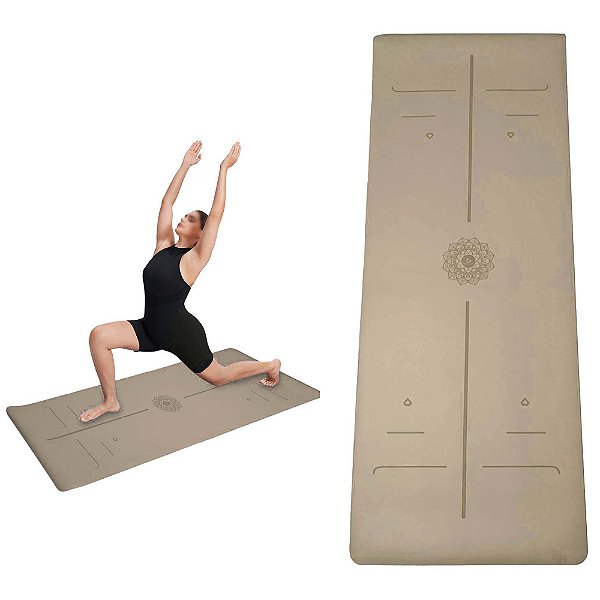 Tapete para Yoga Pilates Grosso Premium Esteira Tatame Super Resistente Exercícios Treino Grande Emborrachado