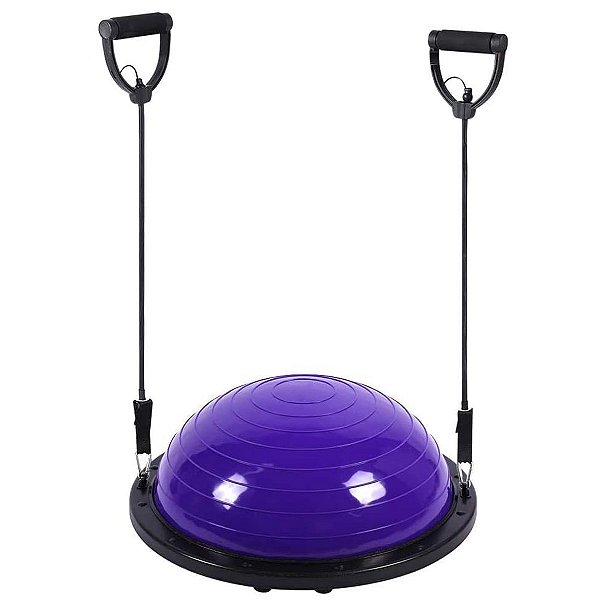 Meia Bola Bosu Elastico Exercicio Alongamento Academia Pilates Yoga Reabilitaçao Fisioterapia Ginastica Musculaçao Step