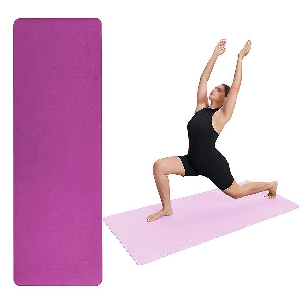 Tapete Yoga Esteira Tatame Grande Exercicio Pilates Ginastica Alongamento Fisioterapia Academia Silencioso Exercicio Fit