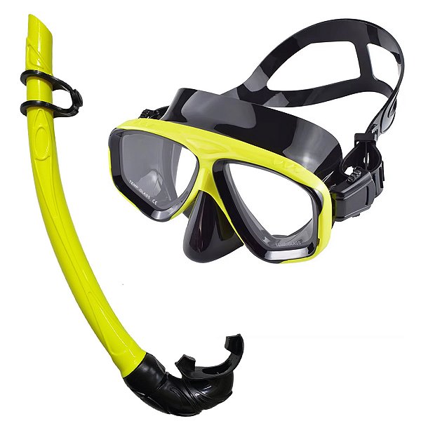 Mascara de Mergulho com Snorkel Oculos Tubo Respiraçao Piscina Nataçao Praia Mar Faixa Ajustavel Esporte Lazer Diversao