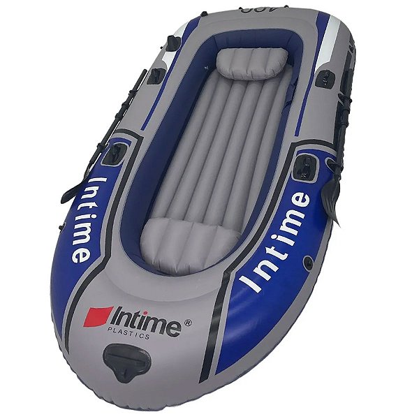 Bote Barco Inflavel Grande 4 Pessoas Reforçado Remo Inflador Praia Passeio Iate Lancha Pesca Verao Jetski Mar Rio